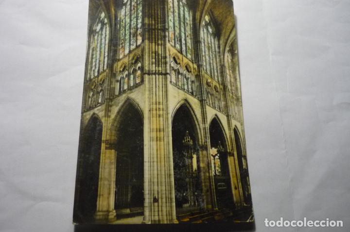Postales: postal leon in terior catedral coloreada circulada cm