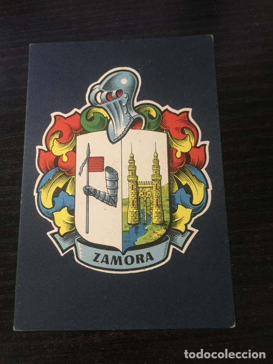 Postais: Zamora Escudo - Postal Blasones de Espa&ntilde;a - Colecci&oacute;n Her&aacute;ldica