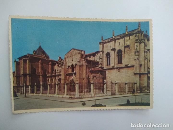 Postales: Postal Leon basilica de san isidoro