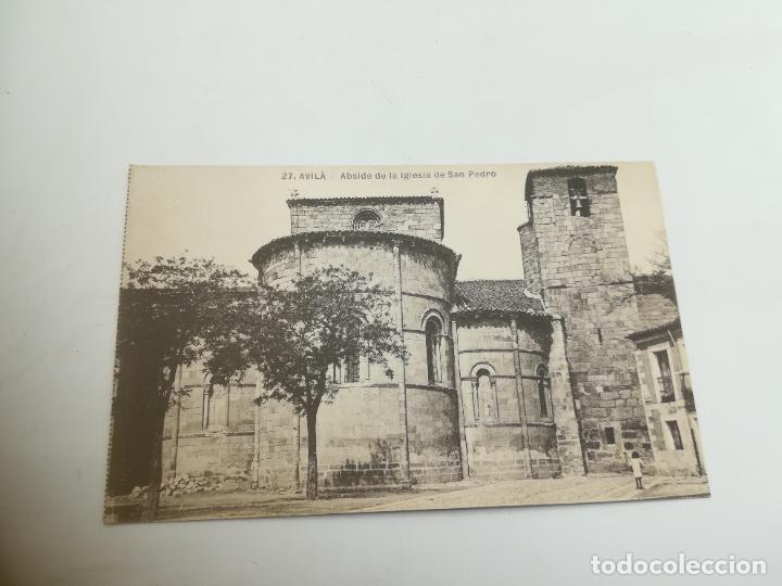 Postales: TARJETA POSTAL. AVILA. ABSIDE DE LA IGLESIA DE SAN PEDRO. 27.