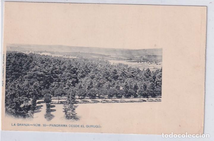 Postcards: LA GRANJA num 16 Panorama desde El Gurug&uacute; Fot Laurent Reverso sin dividir Sin circular