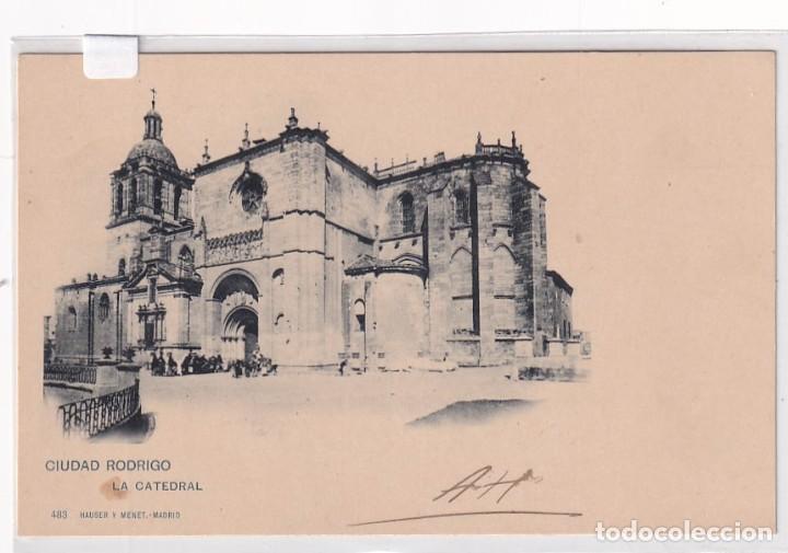 Cartoline: Ciudad Rodrigo La Catedral 483 Hauser y Menet Reverso 4 sin circular.