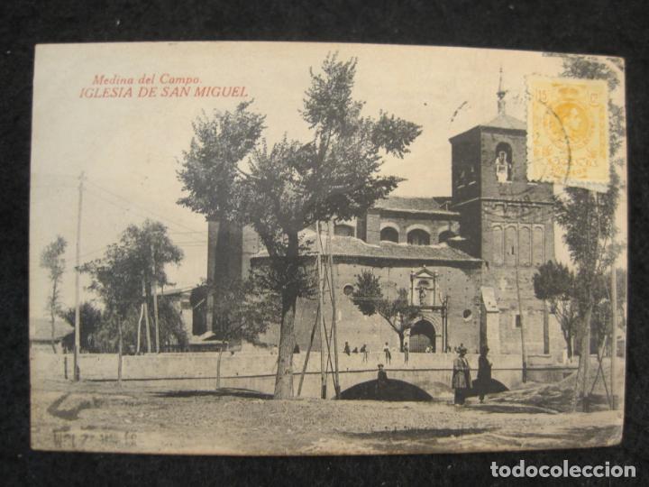 Cartoline: MEDINA DEL CAMPO-IGLESIA DE SAN MIGUEL-IMP PAP SENDINO-POSTAL ANTIGUA-(88.130)