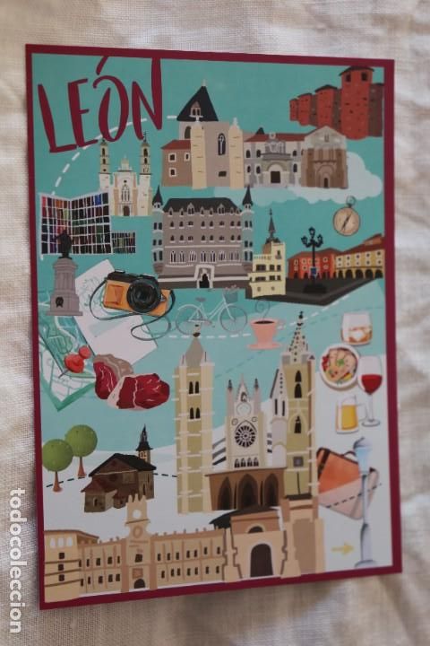 Postales: POSTAL LEON COGEPOSTALES DESCUBRE LEON AYUNTAMIENTO DE LEON