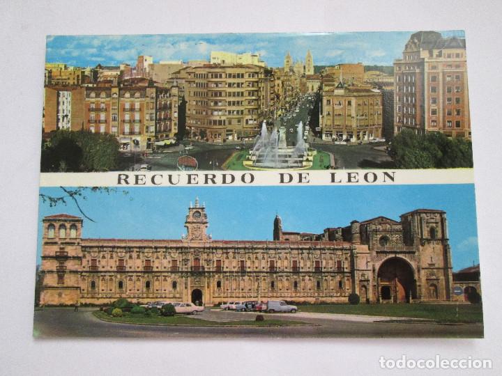Postales: POSTAL LEON - BELLEZAS DE LA CIUDAD - 1975 - HIJOS DE F. ALONSO 23 - CIRCULADA