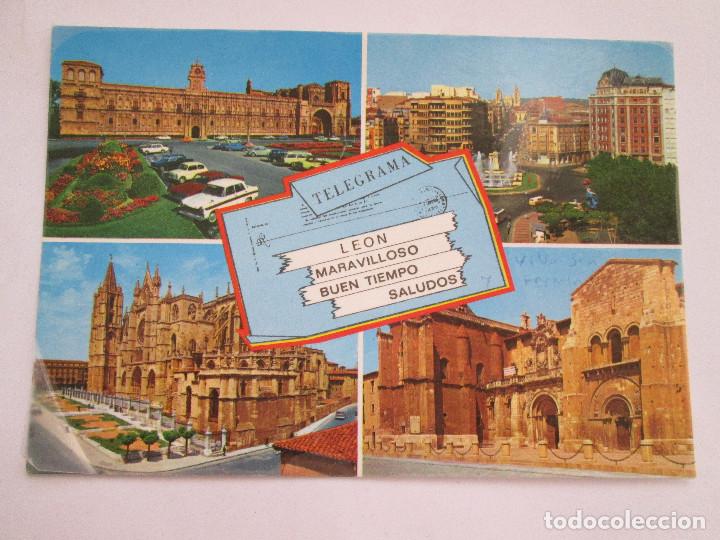 Postales: POSTAL LEON - BELLEZAS DE LA CIUDAD - 1972 - ARRIBAS 84 - ESCRITA SIN CIRCULAR