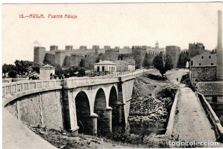 Postales: PRECIOSA POSTAL - AVILA - PUENTE ADAJA - ED.LUCAS MARTIN