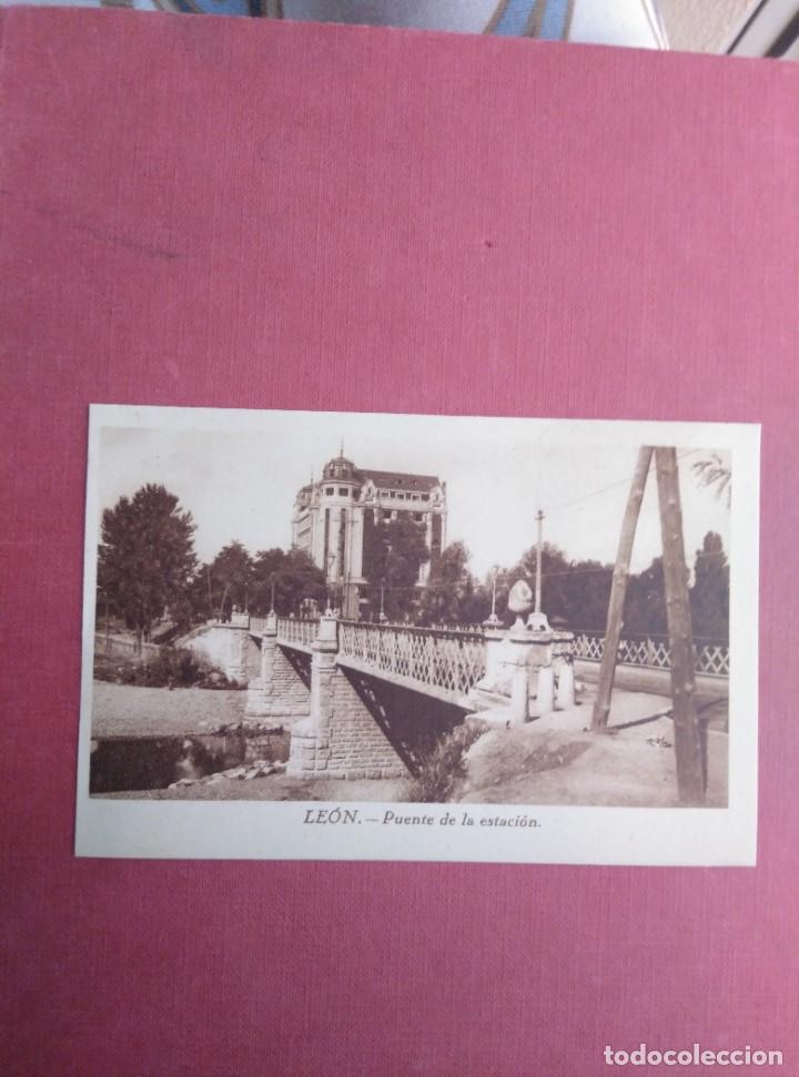 Postales: Le&oacute;n, Puente de la Estaci&oacute;n. - Foto 1