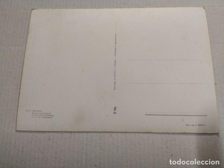 Postales: LE&Oacute;N - POSTAL ASTORGA - P&Oacute;RTICO DE LA CATEDRAL - Foto 2