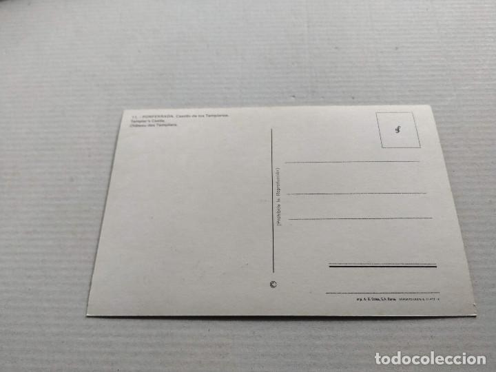 Postales: LE&Oacute;N - POSTAL PONFERRADA - CASTILLO DE LOS TEMPLARIOS - Foto 2