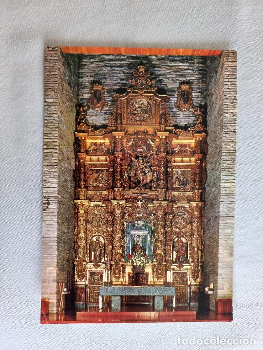 Postales: N&ordm; 13. LEON SANTUARIO NUESTRA SE&Ntilde;ORA DEL CAMINO. RETABLO BARROCO. EDICIONES FISA A&Ntilde;OS 60 POSTAL S/C