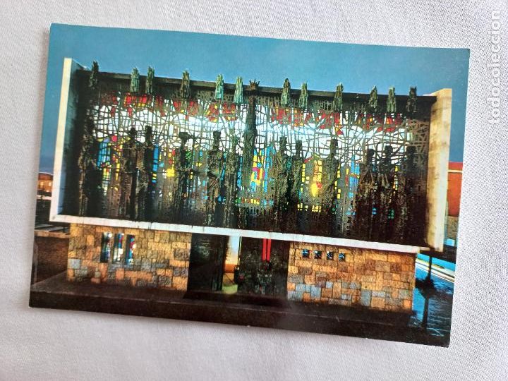 Postales: N&ordm; 14 SANTUARIO DE NUESTRA SE&Ntilde;ORA DEL CAMINO. LEON FACHADA. EDICIONES FISA A&Ntilde;OS 60 POSTAL S/C