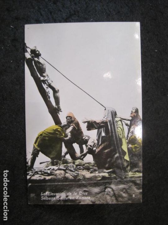 Postales: SEMANA SANTA EN ZAMORA-ELEVACION DE LA CRUZ-COL&middot;GARCIA HERMANOS-SERIE D-POSTAL ANTIGUA-(91.474)