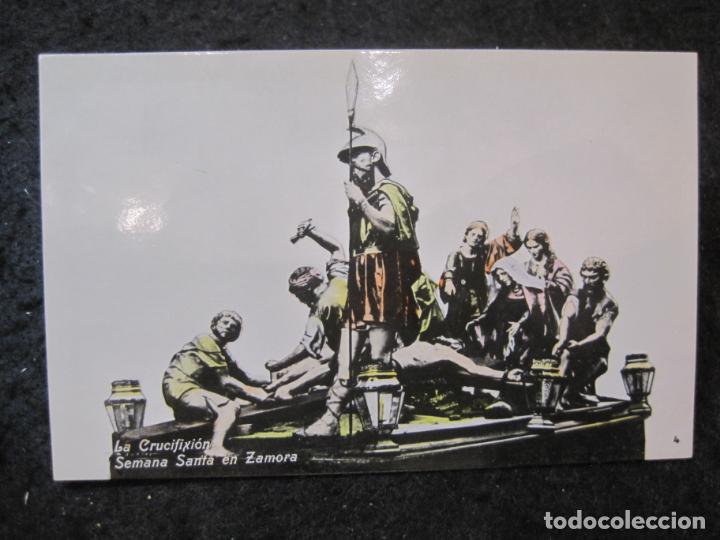 Postales: SEMANA SANTA EN ZAMORA-LA CRUCIFIXION-COL&middot;GARCIA HERMANOS-SERIE D-POSTAL ANTIGUA-(91.477)