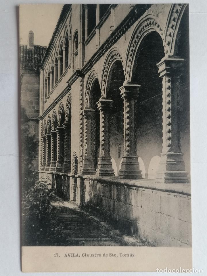 Postales: ANTIGUA POSTAL AVILA, CLAUSTRO DE SANTO TOMAS, N&ordm; 17 FOTOTIPIA DE HAUSER Y MENET