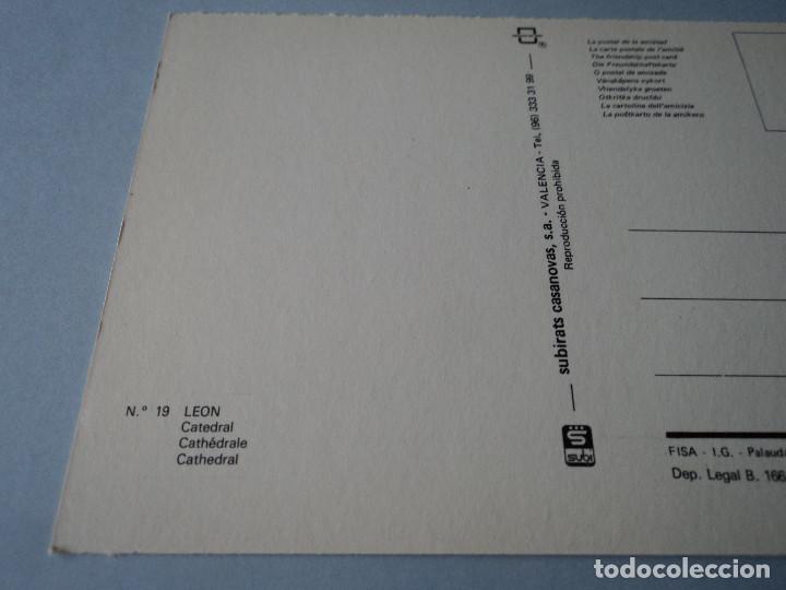 Postales: 19 LEON CATEDRAL ED SUBIRATS - Foto 2