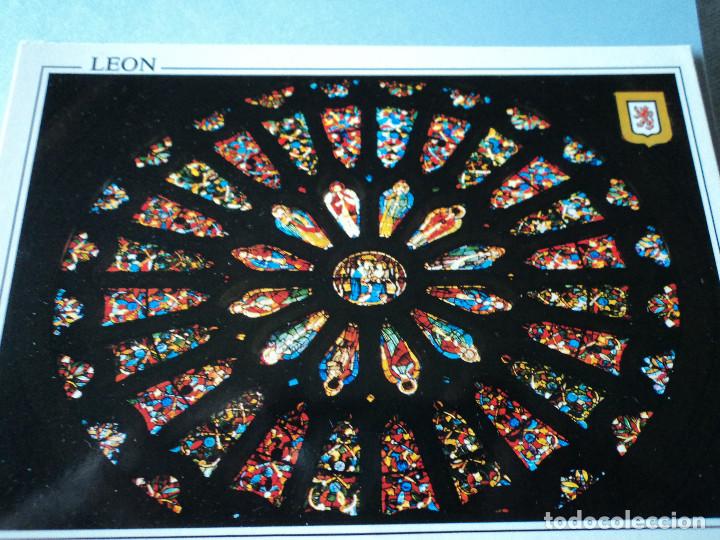 Postales: 32 LEON CATEDRAL ROSETON CENTRAL ED SUBIRATS - Foto 1