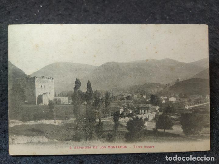 Cartoline: ESPINOSA DE LOS MONTEROS-TORRE ILUSTRE-9-VDA DE MARTINEZ-POSTAL ANTIGUA ORIGINAL-(92.900)