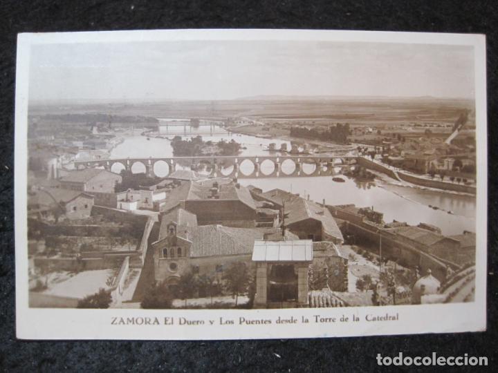 Postales: ZAMORA-EL DUERO Y LOS PUENTES-EDITORIAL FOTOGRAFICAPOSTAL ANTIGUA-(93.345)