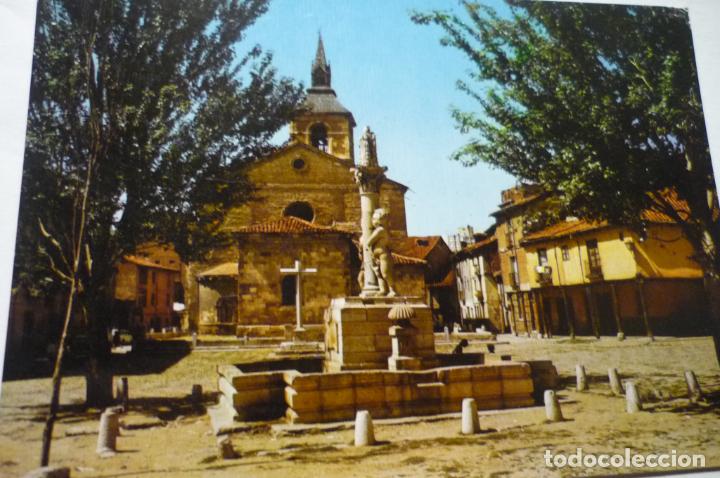 Postales: POSTAL LEON - PLAZA E IGLESIA DEL MERCADO
