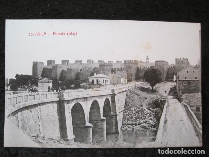 Postales: AVILA-PUENTE ADAJA-POSTAL ANTIGUA-(93.998)