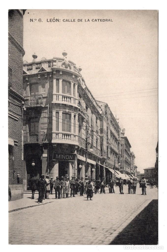 Postales: Le&oacute;n. 6 Calle de la Catedral - Foto 1