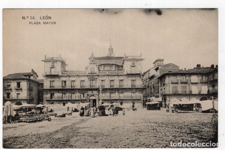 Postales: Le&oacute;n. 14 Plaza Mayor - Foto 1