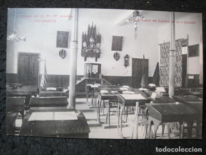 Postkarten: VALLADOLID-COLEGIO DE LOS JESUITAS-SALON DE ESTUDIO DE LA 1&ordf; DIVISION-POSTAL ANTIGUA-(94.286)