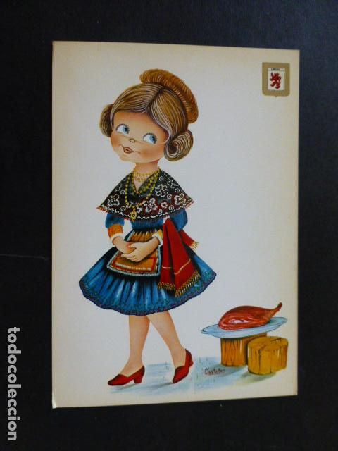 Postales: LEON TIPO DE MUJER POSTAL CASTA&Ntilde;ER ILUSTRADORA - Foto 1
