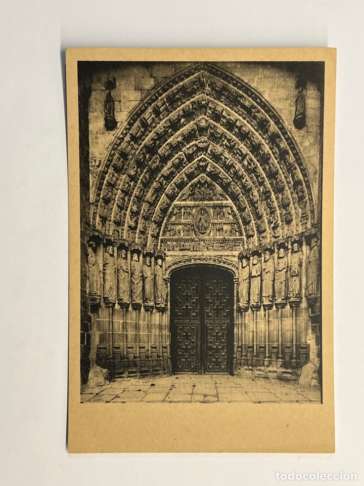 Postales: AVILA Postal antigua. Catedral. Puerta de los Ap&oacute;stoles Siglo XIII Sin identificar editor (h.1930?)