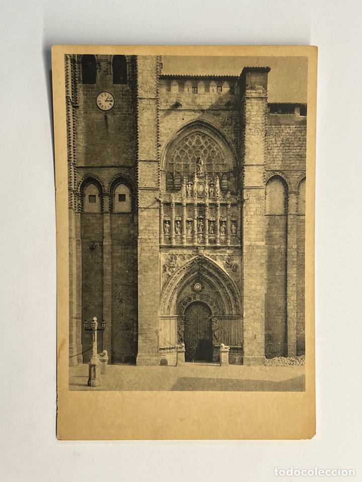 Postales: AVILA Postal antigua. Catedral Fachada Principal. Siglo XIII. Sin identificar editor (h.1930?) S/C