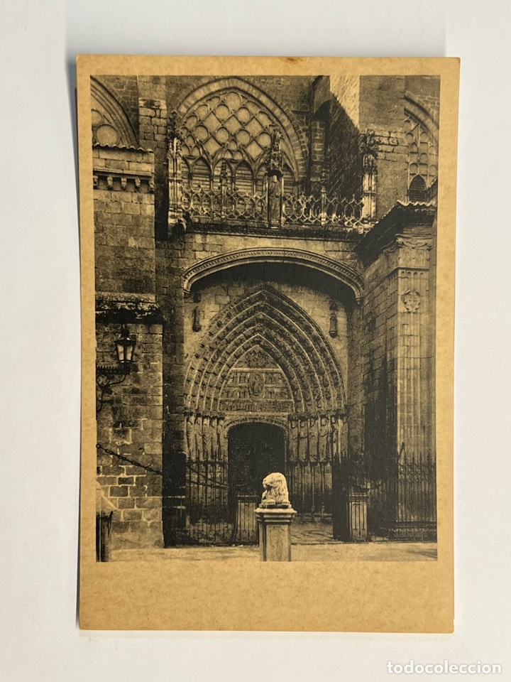 Postales: AVILA Postal antigua. Catedral. Puerta de los Ap&oacute;stoles Siglo XIII Sin identificar editor (h.1930?)
