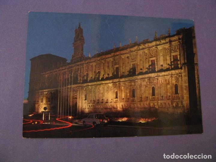 Postales: POSTAL DE LEON. HOSTAL DE SAN MARCOS. NOCTURNO. HIJOS DE F. ALONSO. ESCRITA.