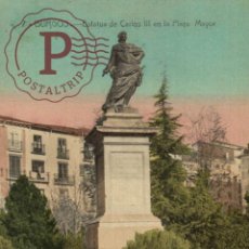 Cartes Postales: BURGOS. ESTATUA DE CARLOS III EN LA PLAZA MAYOR.. Lote 356666295