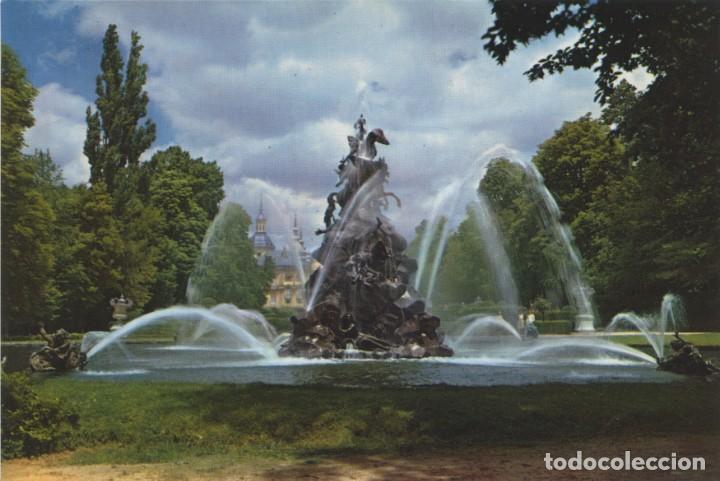 Postales: N&ordm; 119-SEGOVIA. La Granja de San Ildefondo. Fuente de la Fama. Sin circular. ED. PAT. NACIONAL