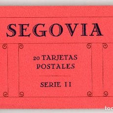 Postales: SEGOVIA.- BLOC COMPLETO CON 20 TARJETAS POSTALES FOTOTIPIA HAUSER Y MENET. SERIE II.