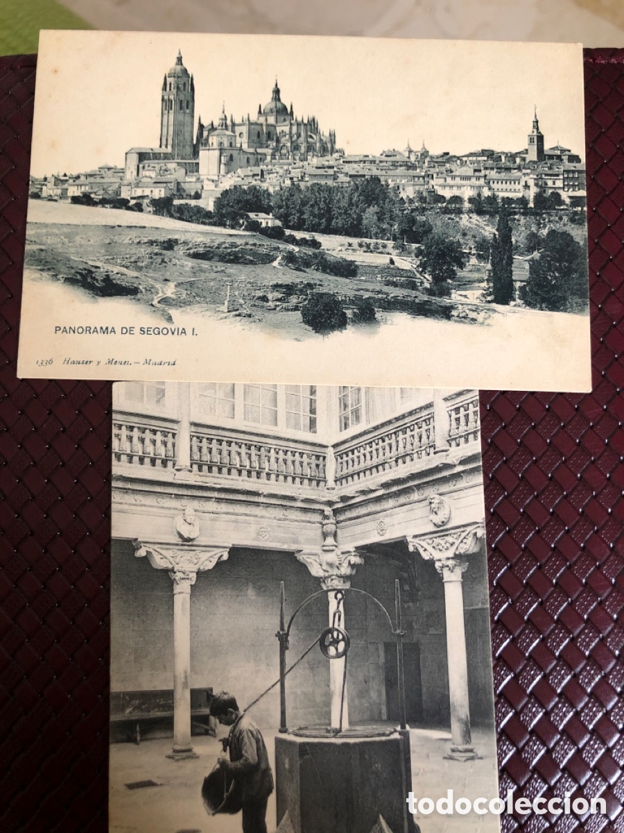 Postales: Dos postales de Segovia. Hauser y Menet - Foto 1