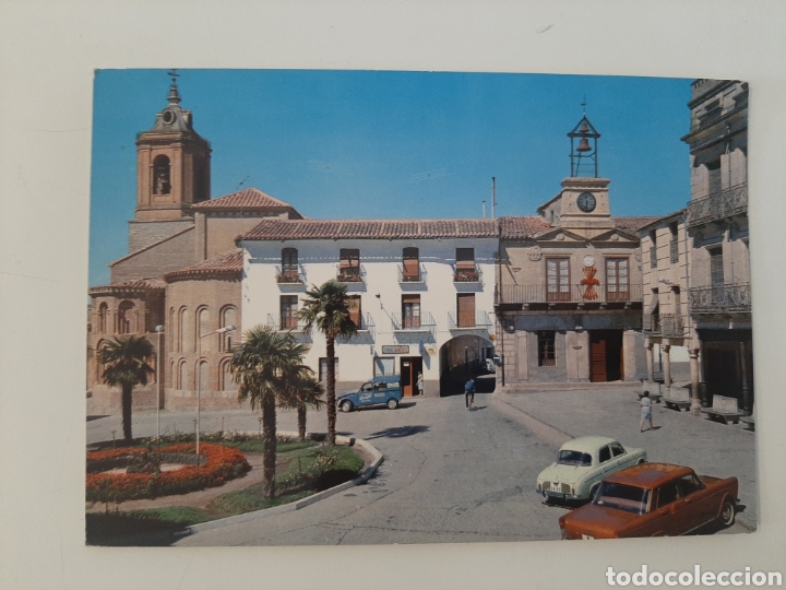 Postcards: POSTAL PLAZA MAYOR ALBA DE TORMES. YUGO Y FLECHAS. FALANGE. A&Ntilde;OS 60