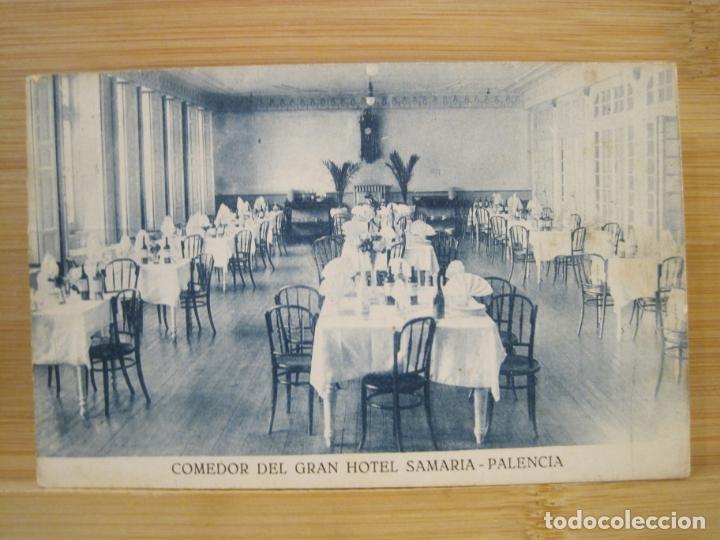 Postais: PALENCIA-COMEDOR DEL GRAN HOTEL SAMARIA-FOTO ALFONSO-POSTAL ANTIGUA-(97.862)