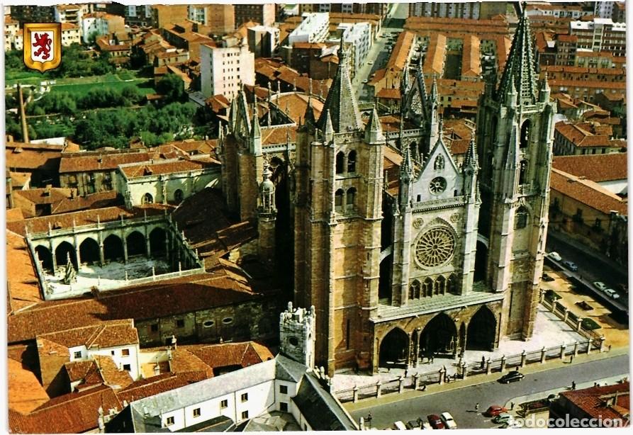 Postales: TARJETA POSTAL - LEON - VISTA A&Eacute;REA - (2296)