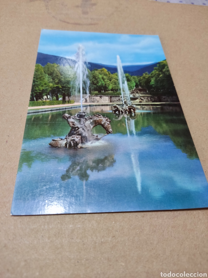 Postales: Postal La Granja de San Ildefonso, fuente la carrera de caballos