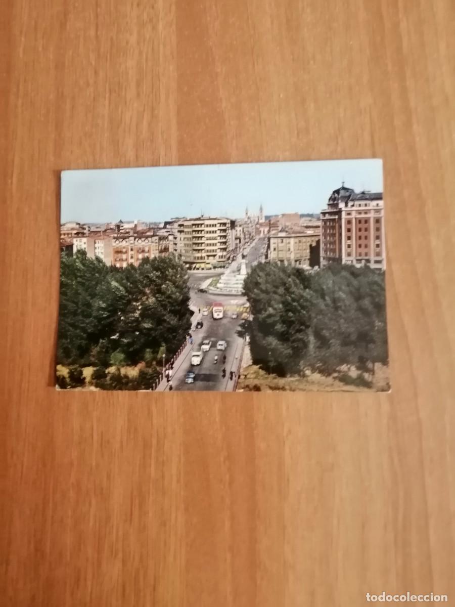 Postales: POSTAL LEON PLAZA DE GUZMAN EL BUENO Y AVENIDA DE ORDO&Ntilde;O II CIRCULADA