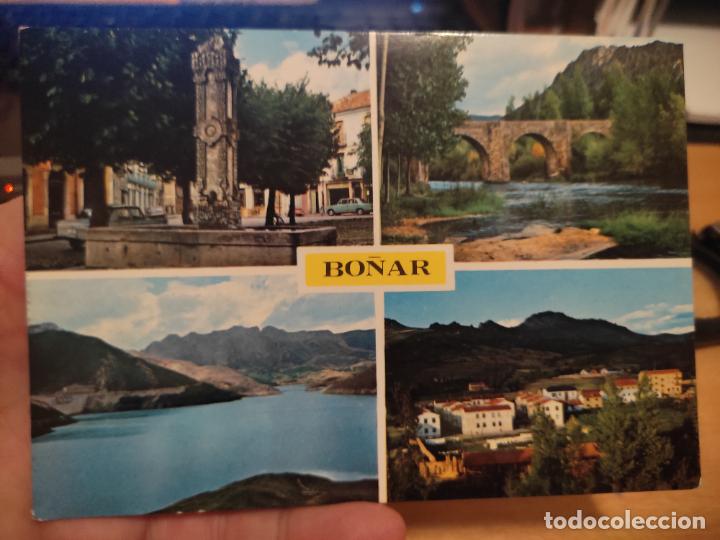 Postales: BO&Ntilde;AR LEON FUENTE PLAZA PUENTE ROMANO PANTANO PARQUE CIRCULADA ED INTER 1
