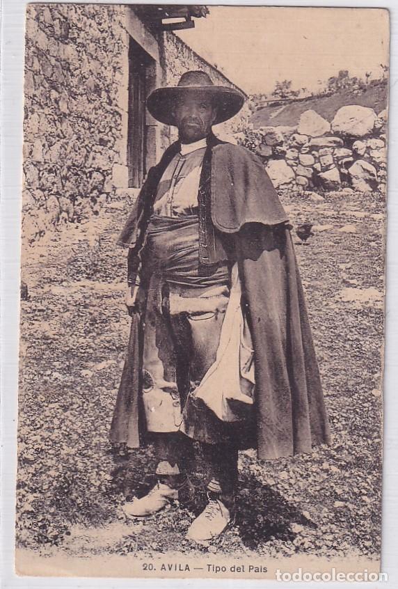 Postales: 20 Avila Tipos del Pa&iacute;s. Sin circular.