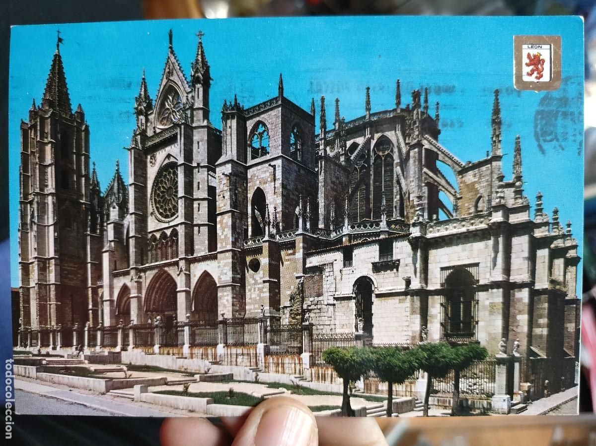 Postales: Postal LEON Catedral N 22 SUBIRATS CASANOVAS 1969 Escrita y Sellada