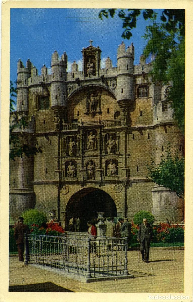Postales: N&ordm; 9-BURGOS-Arco de Santa Mar&iacute;a. Sin circular. ED. HELIOTIPIA ART&Iacute;STICA ESPA&Ntilde;OLA