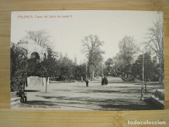 Postkarten: PALENCIA-PASEO DEL SALON DE ISABEL II-THOMAS-POSTAL ANTIGUA-(98.887)