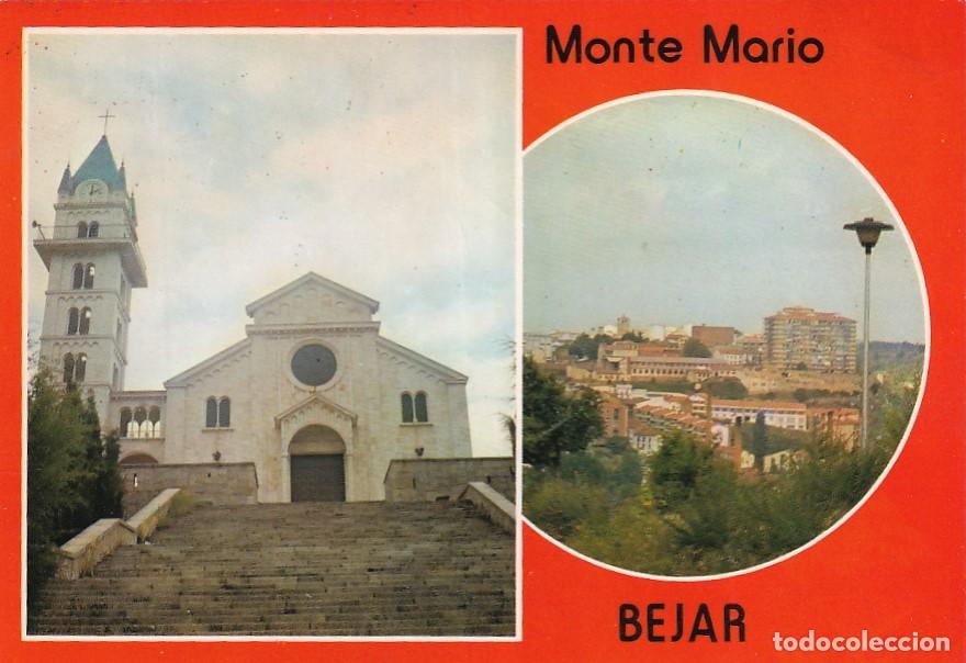 Postales: BEJAR. Iglesia de Sta Mar&iacute;a del Pilar. Panor&aacute;mica. EXCLUSIVAS FOTO APARCIO. Circulada.
