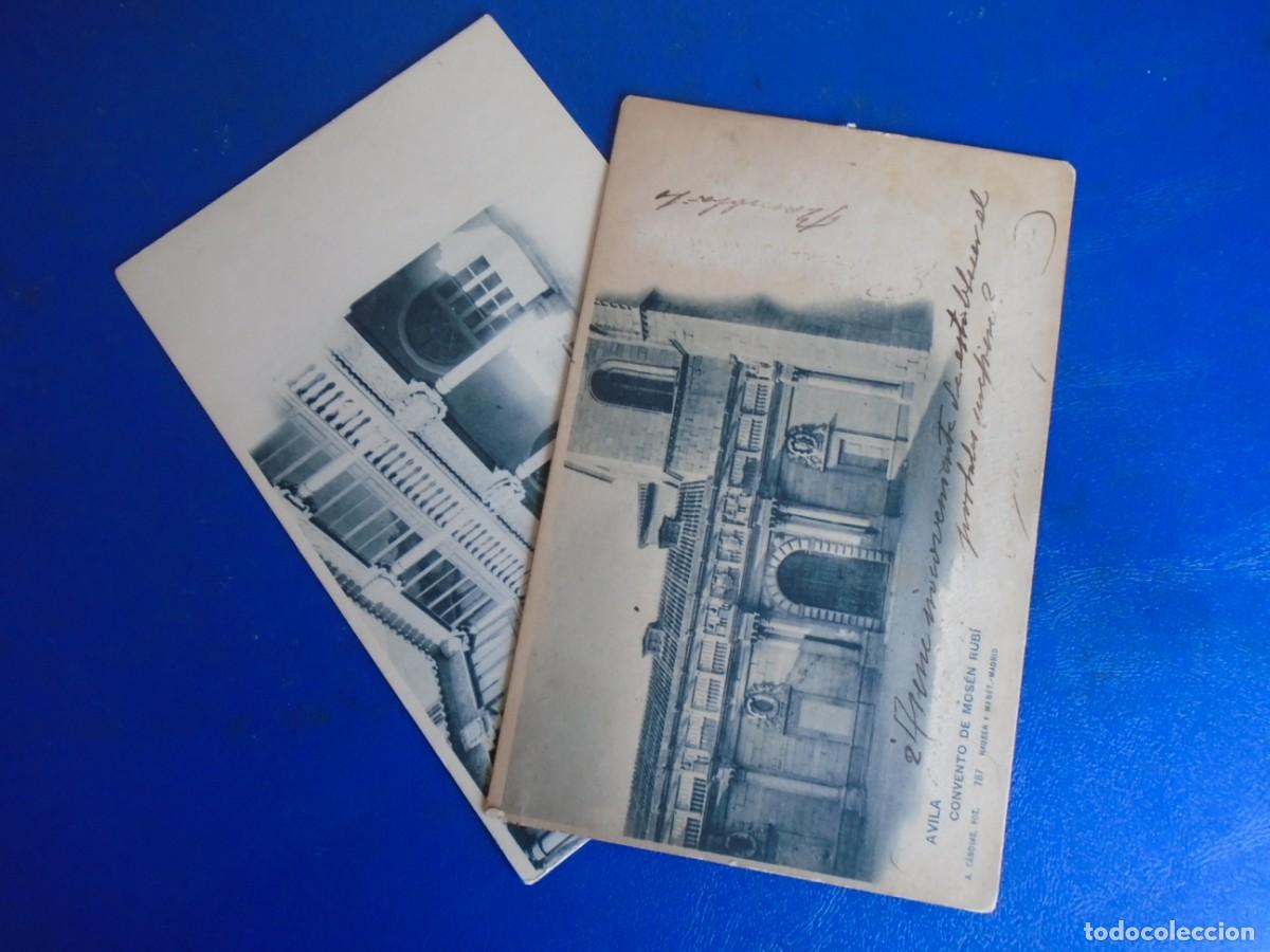 Postales: (PS-71718)LOTE DE 2 POSTALES DE AVILA-CONVENTO DE MOSEN RUBI.HAUSER Y MENET