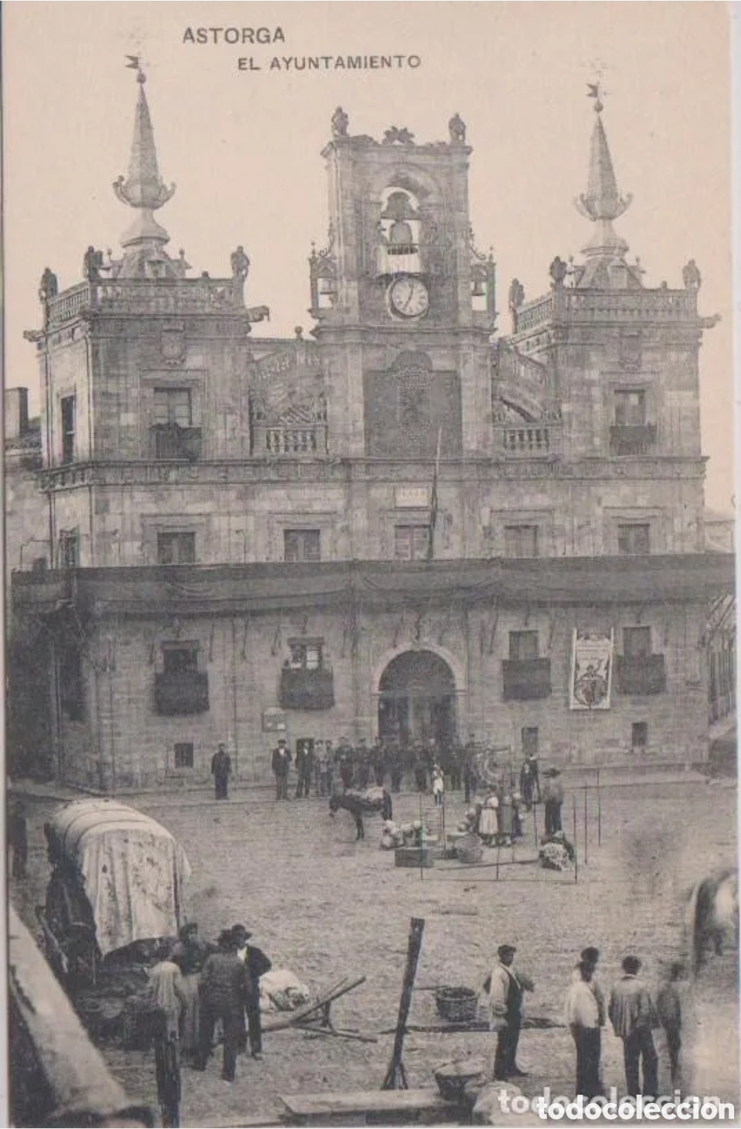 Postales: ASTORGA (LE&Oacute;N) - EL AYUNTAMIENTO - Foto 1